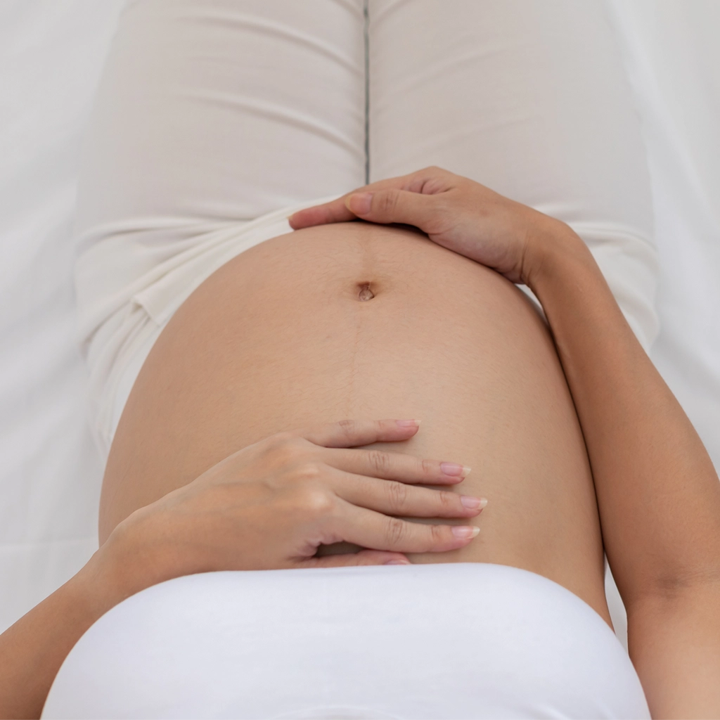 Pregnant woman. Photo for Marquis Plastic Surgery, Coral Gables, Miami, West Palm Beach, Florida.